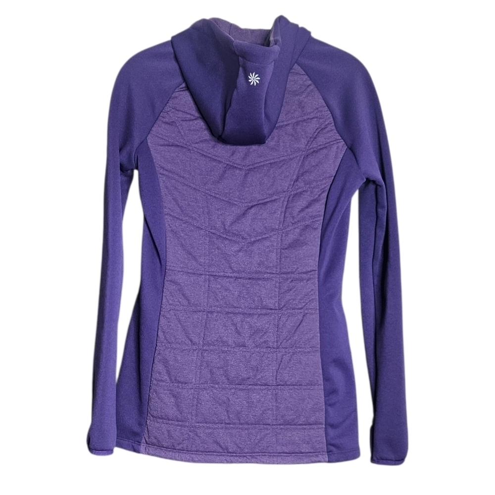 Athleta Jump And Jive Jacket Nightshade Purple Heather/Nightshade Purple Sz Xxs View 3